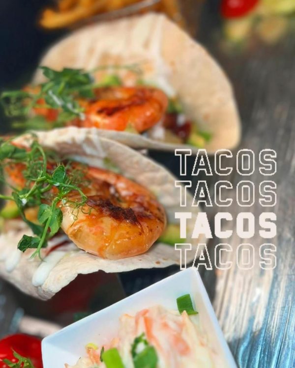 Shrimp Tacos with Avocado Salsa