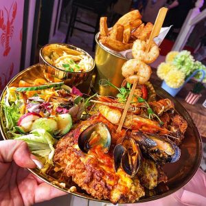 Seafood Loaded Parmo