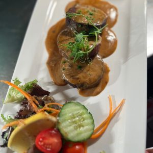 Black & White Pudding Stack
