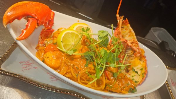 Spaghetti Arrabiata with Lobster & Prawns
