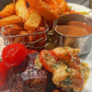 Fillet Steak with Gamberoni