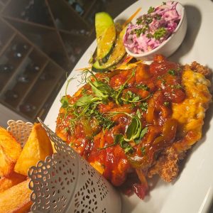 Honey Chilli Belly Pork Loaded Parmo