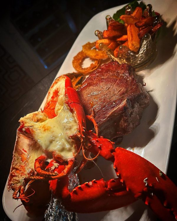 Tomahawk with Lobster