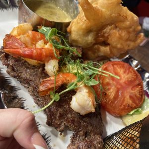 Sirloin with Gamberoni